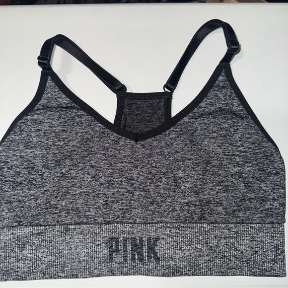 PINK Victoria's Secret Charcoal Sports Bra - Picture 1 of 3